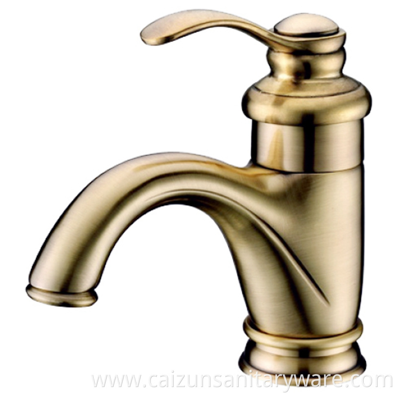 Gold Bathroom Basin Faucet